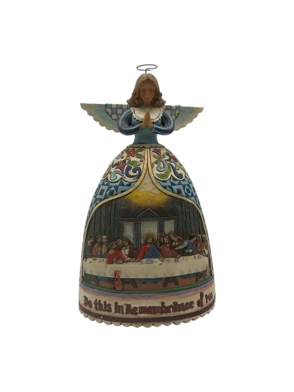 Jim Shore Large Last Supper Angel Figurine "Do This In Remembrance Of Me" VTG